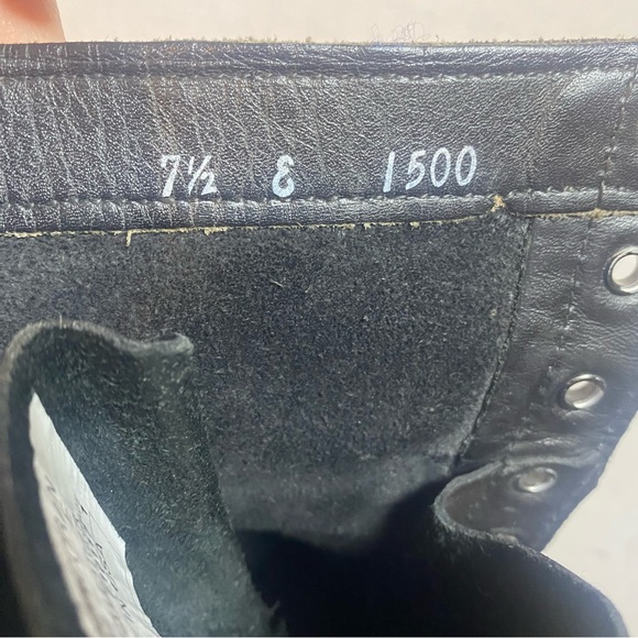 Corcoran 1500 Paratrooper Jump Boots Men’s 7.5 E Black Goth Metal Made In U.S.A. - Picture 7 of 7